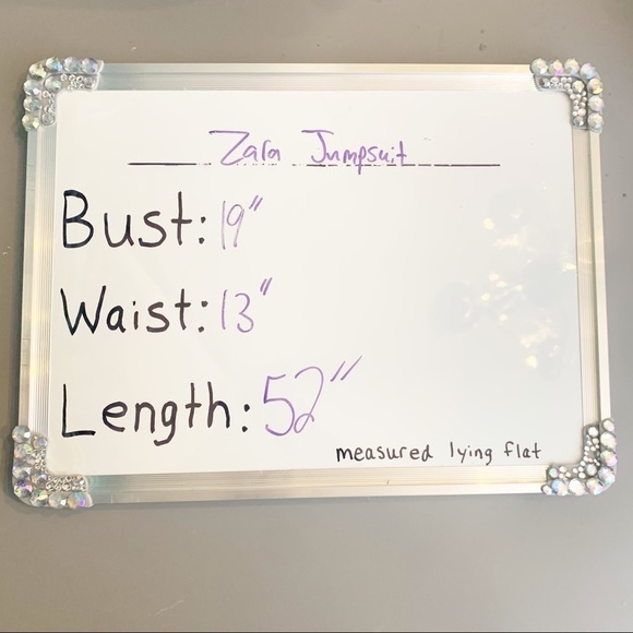 Zara Bloggers Favorite Black Bell Sleeve Wide Leg Cropped Print Jumpsuit XS - Picture 12 of 14